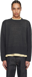 Taiga Takahashi Gray Lot. 525 Crewneck Sweater