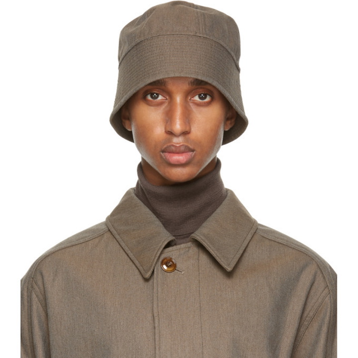 Photo: Lemaire Brown Navy Bucket Hat