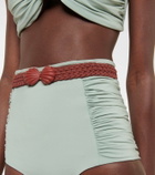 Johanna Ortiz Reversible ruched bikini bottoms