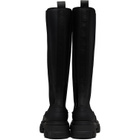 GANNI Black Cleated High Chelsea Boots