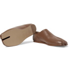 Maison Margiela - Tabi Collapsible-Heel Split-Toe Leather Loafers - Men - Brown