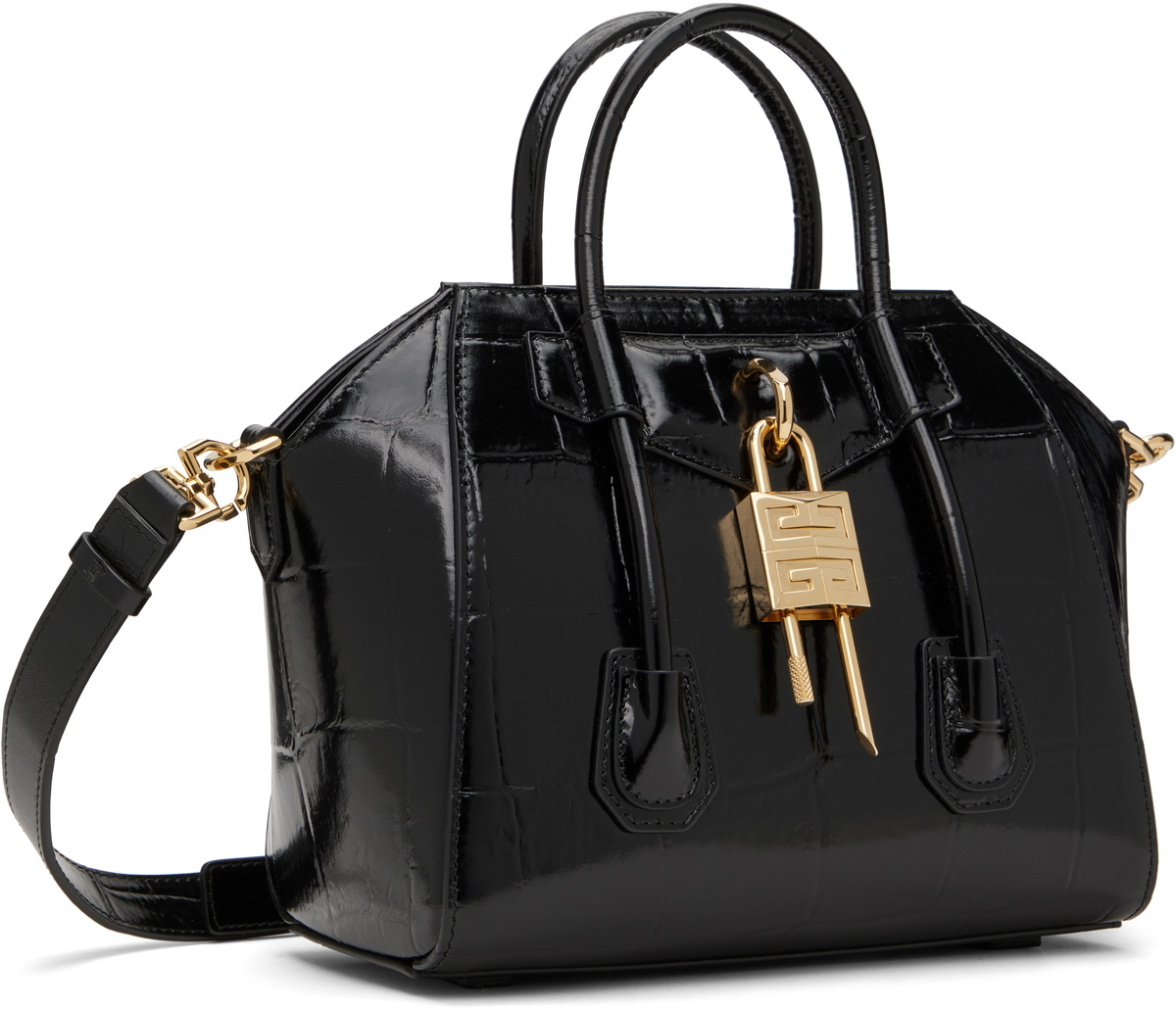 Givenchy Black Mini Antigona Lock Bag Givenchy