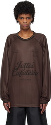 Han Kjobenhavn Burgundy Logo Football LS T-shirt