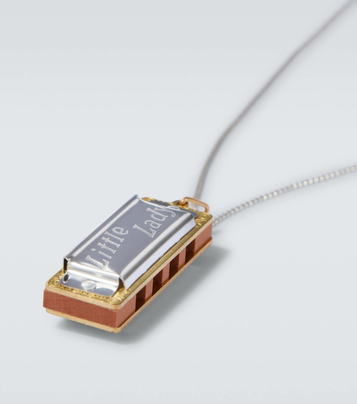 Lemaire Harmonica silver pendant necklace