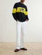 Aimé Leon Dore - Rally Logo-Print Cotton Sweater - Black