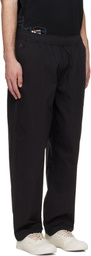 AAPE by A Bathing Ape Black 'AAPE NOW' Woven Trousers