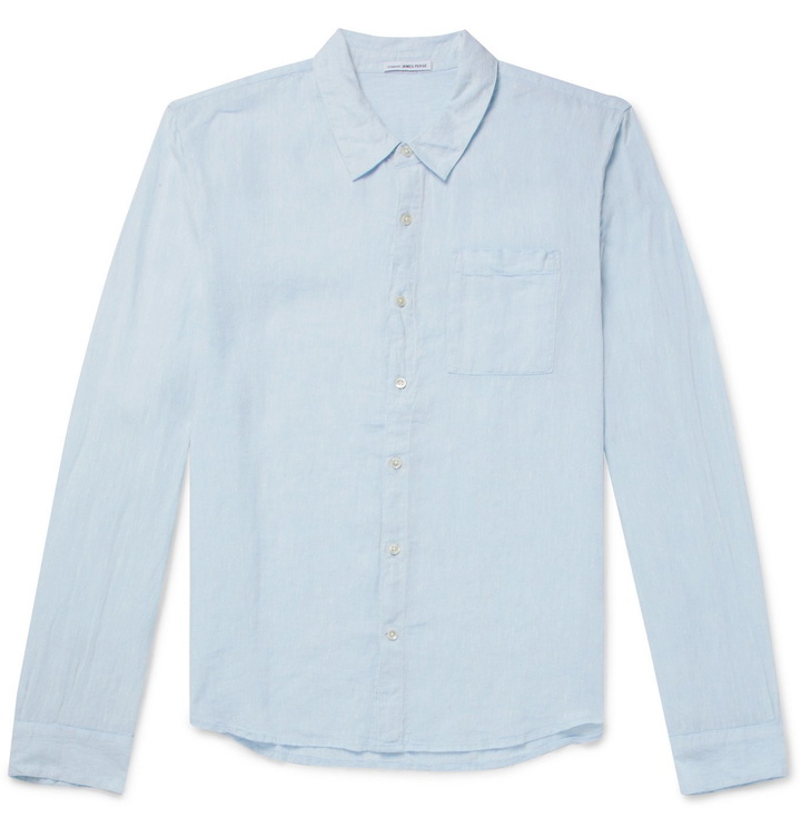 Photo: James Perse - Linen Shirt - Blue