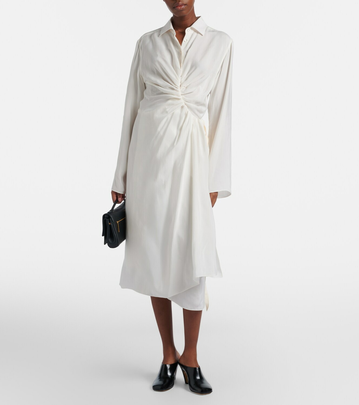 Maison Margiela Draped midi dress