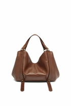 Diesel D-One-Medium top-handle bag in treated leather - Handbags - Unisex - Brown