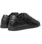 Fendi - Logo-Embossed Leather Sneakers - Black