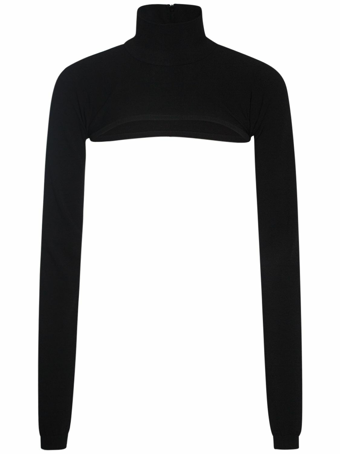 DOLCE & GABBANA - Tech Knit Cropped Turtleneck Bolero Dolce & Gabbana