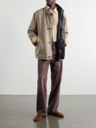 Auralee - Reversible Wool-Twill and Leather Jacket - Neutrals