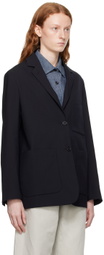 Margaret Howell Black Relaxed Cut Blazer