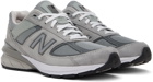 New Balance Gray 990V5 Core Sneakers