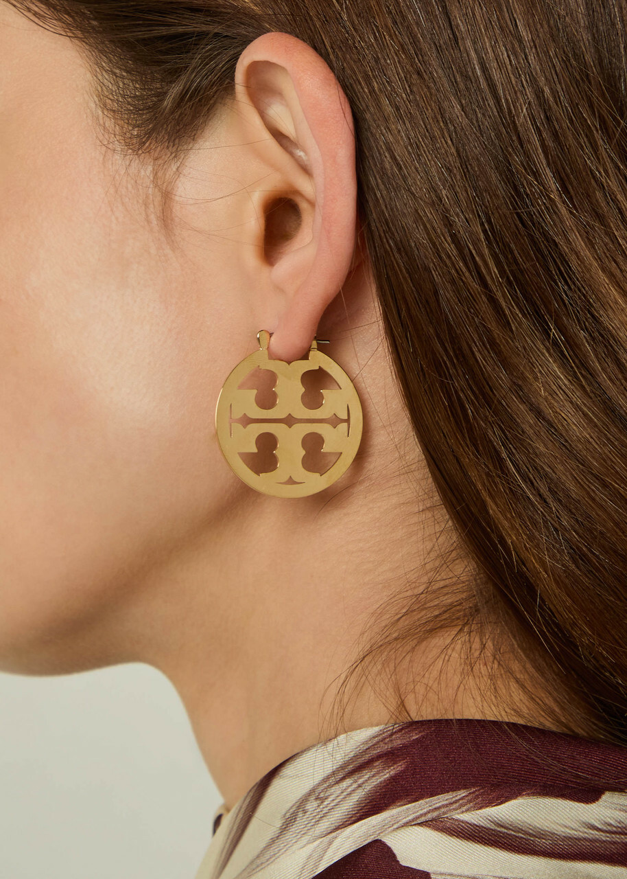 Tory Burch Miller Small 18kt Gold-plated Hoop Earrings - One Size