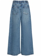 THE FRANKIE SHOP - Sasha Wide Leg Cotton Denim Jeans