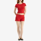 Peachy Den Women's Marie Knit Shorts in Jam