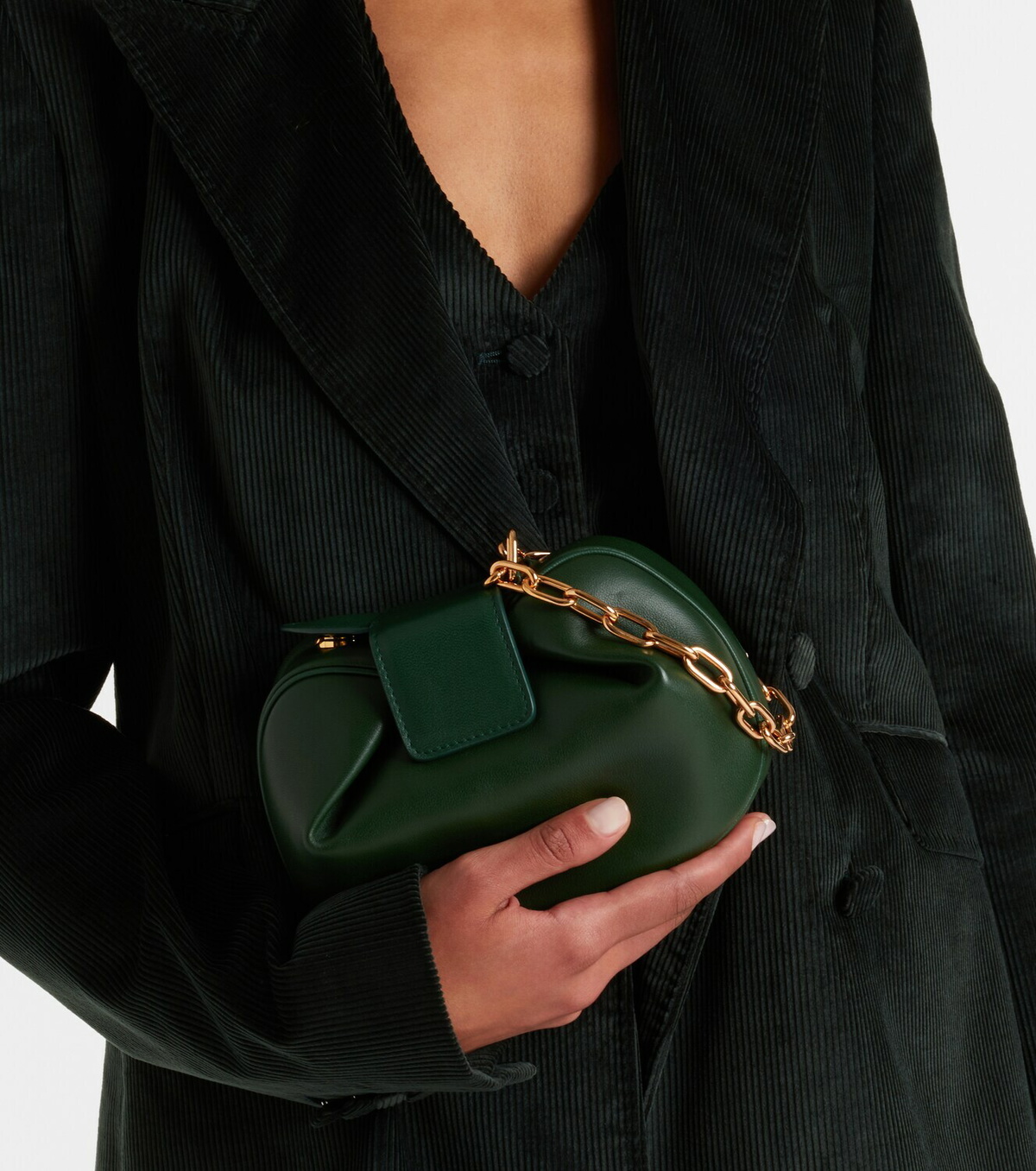 Gabriela Hearst Soft Demi leather clutch