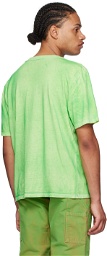 NotSoNormal Green Sprayed T-Shirt