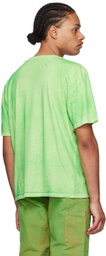 NotSoNormal Green Sprayed T-Shirt