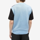 PACCBET Men's Mesh Camo Knitted Vest in Blue