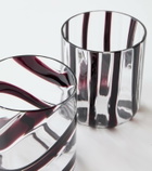 NasonMoretti Cyrcus set of 2 glass tumblers