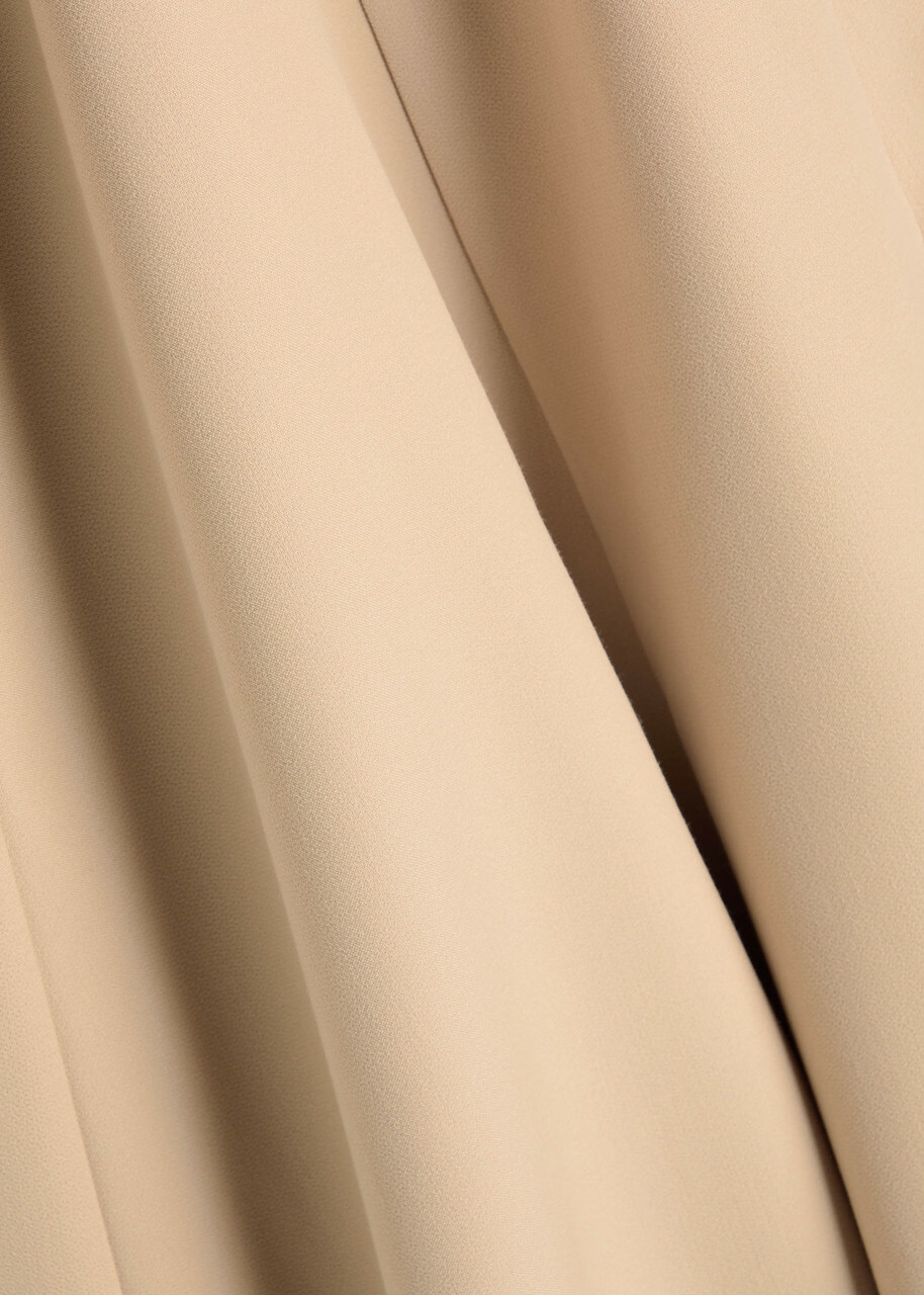 Roland Mouret Panelled Crepe Midi Dress Cream