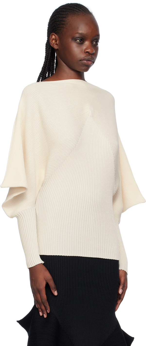 ISSEY MIYAKE White Exuberance Sweater Issey Miyake Men