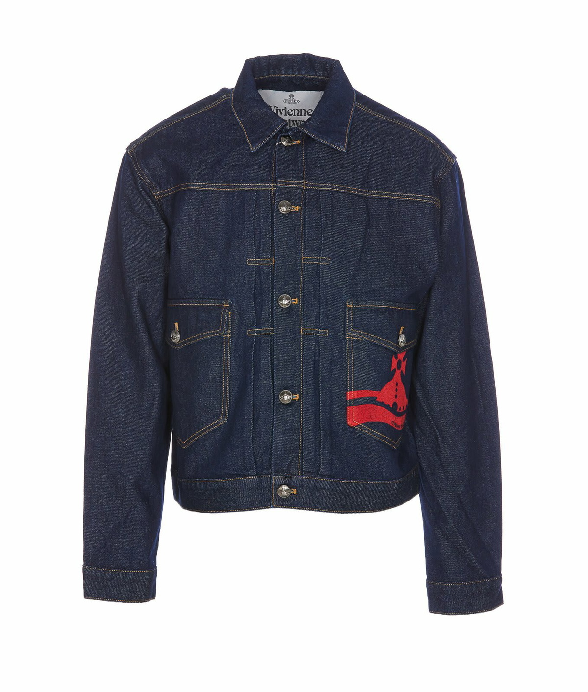 VIVIENNE WESTWOOD - Denim Jacket With Logo Vivienne Westwood