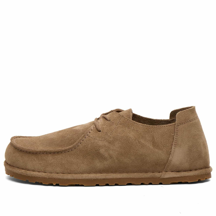 Photo: Birkenstock Men's Utti Lace in Grey Taupe Suede