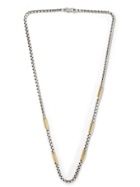 DAVID YURMAN - Streamline Sterling Silver and 18-Karat Gold Chain Necklace
