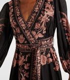 Zimmermann Waverly floral cotton wrap dress