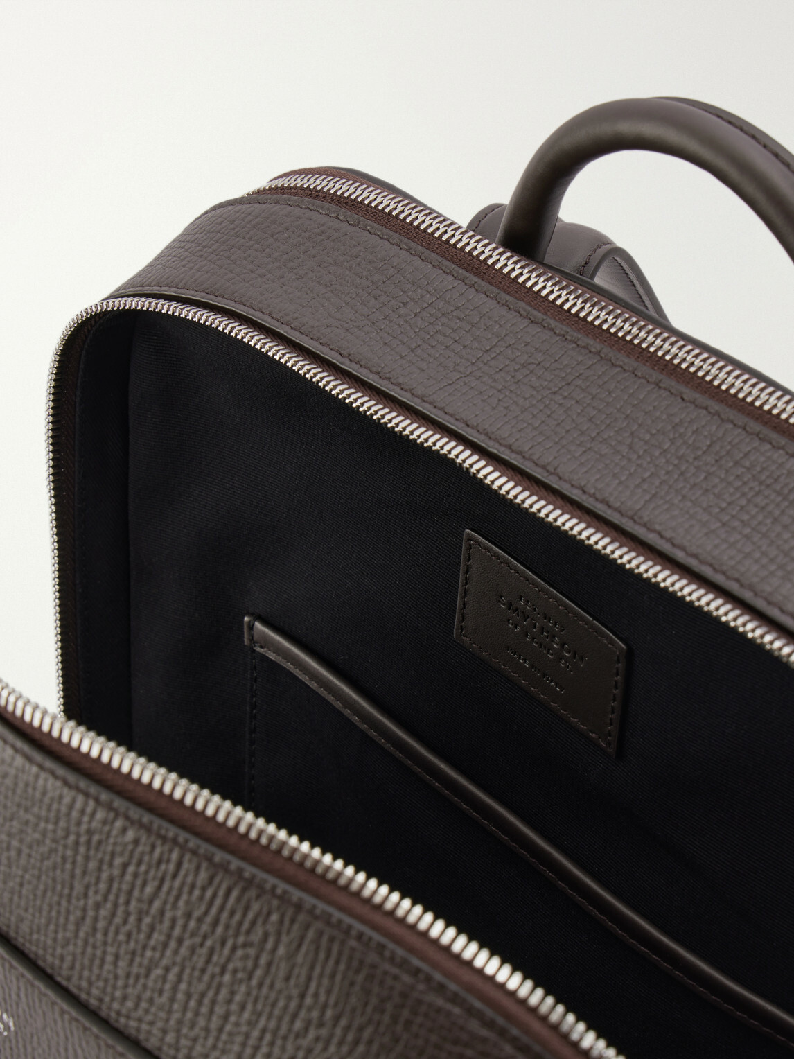 Smythson - Full-Grain Leather Backpack