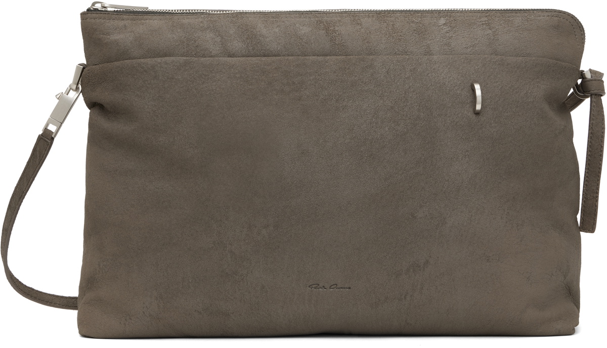 Rick Owens Gray Hollywood Big Adri Bag