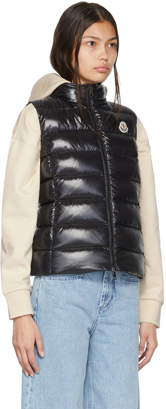 Moncler Black Ghany Down Vest Moncler