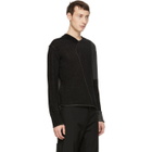 Kiko Kostadinov Black and Grey Four-Way Knit Sweater