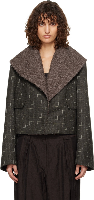 Photo: Kiko Kostadinov Black & Brown Mimi Jacket