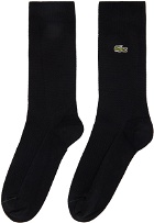 Lacoste Three-Pack Black Socks