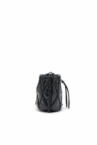 Diesel Charm-D - Bucket bag in shiny quilted PU - Shoulder Bags Womens in Black