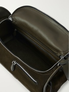 Berluti - Périple Barrel Leather-Trimmed Suede Messenger Bag
