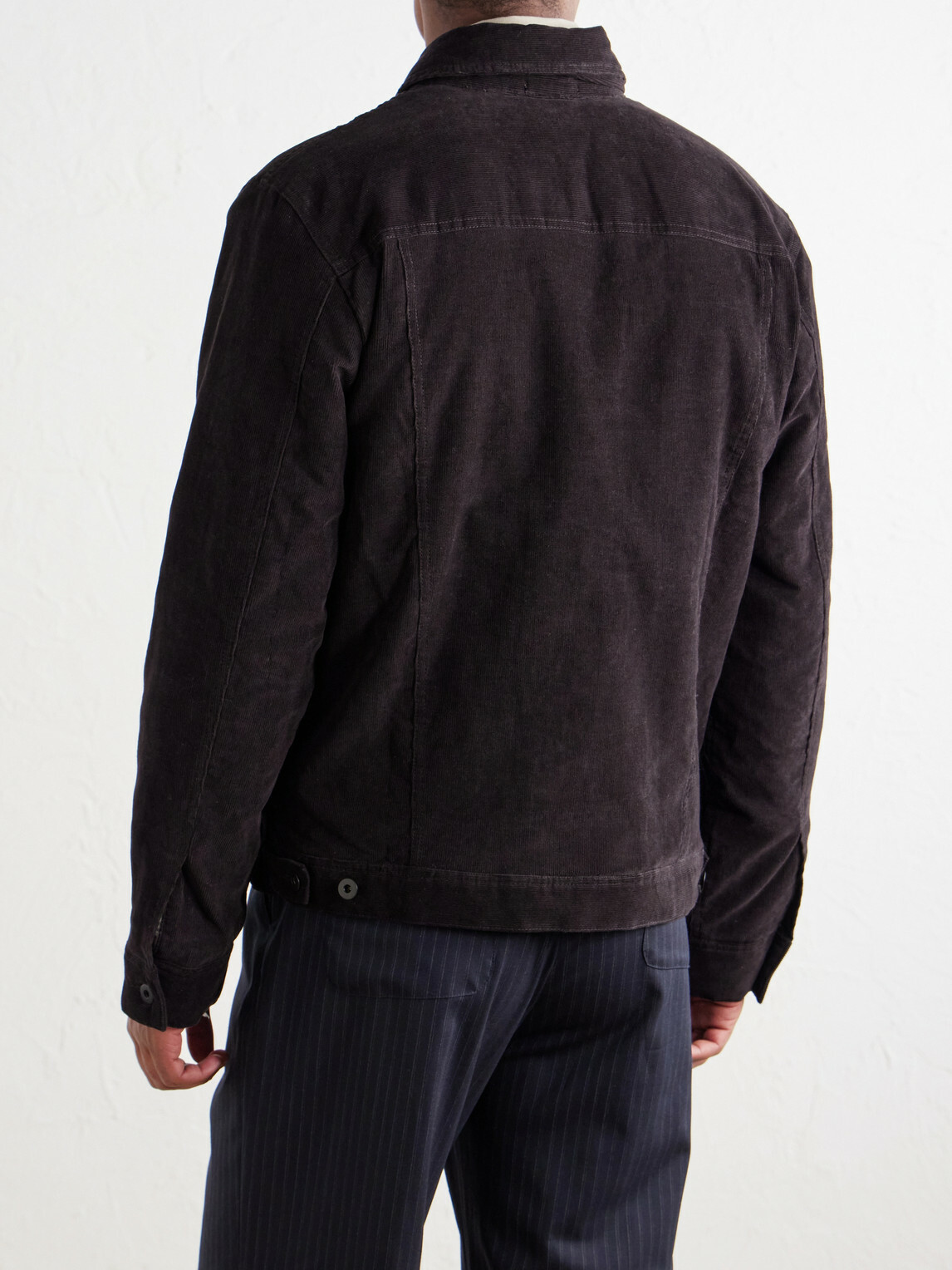 James Perse - Stretch-Cotton Corduroy Blouson Jacket - Brown