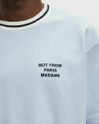 Drôle de Monsieur Slogan Sport Tee Blue Mens Shortsleefe