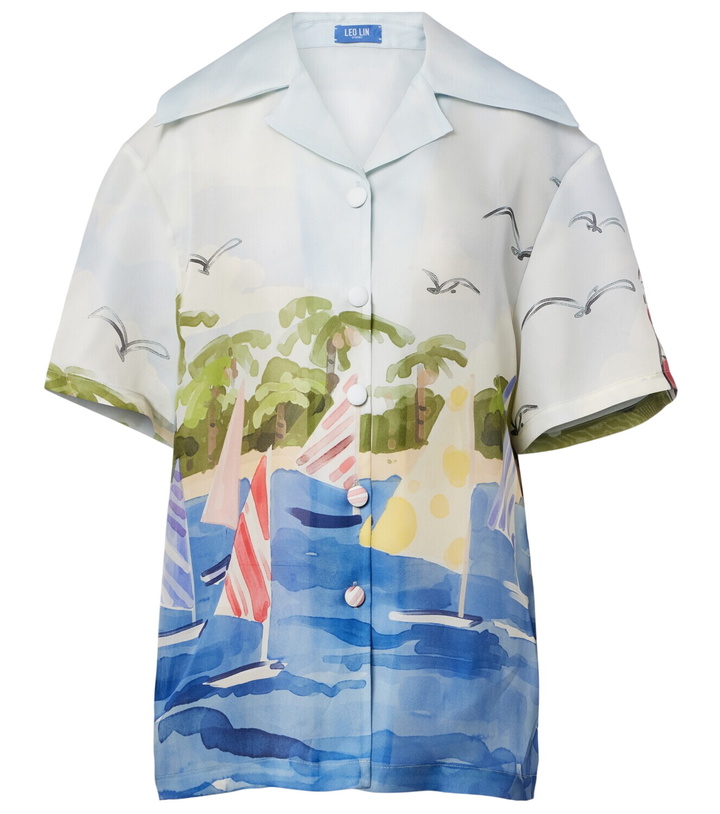 Photo: Leo Lin Casey printed silk shirt