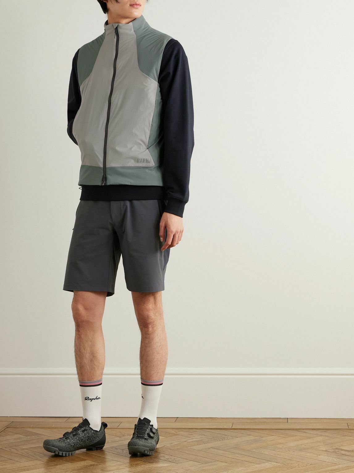 Rapha - Explore Panelled Stretch-Shell Cycling Gilet - Gray