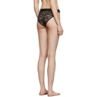 Versace Underwear Black Lace Band Brief