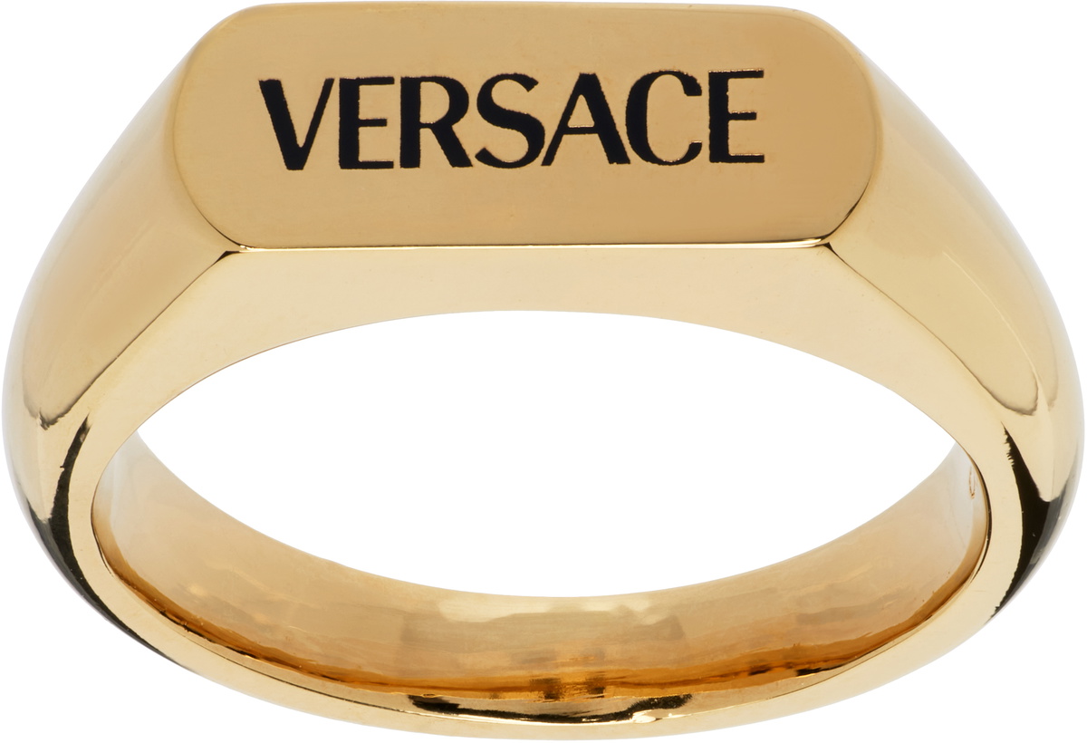 Versace 'Versace' Logo Ring Versace