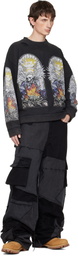 Who Decides War Black Skull Pullover Sweatshirt