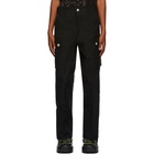 Sankuanz Black Ripstop Cargo Pants