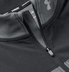 Under Armour - Qualifier Colour-Block HeatGear Half-Zip Running Top - Gray