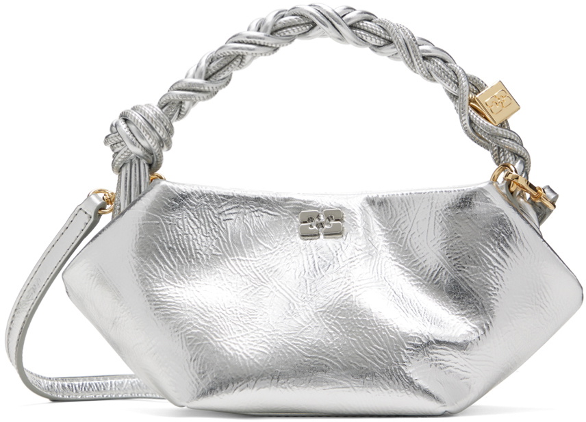 GANNI Silver Mini Bou Bag GANNI
